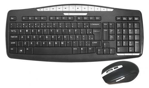KIT TECLADO + MOUSE WIRELESS (SEM FIO)